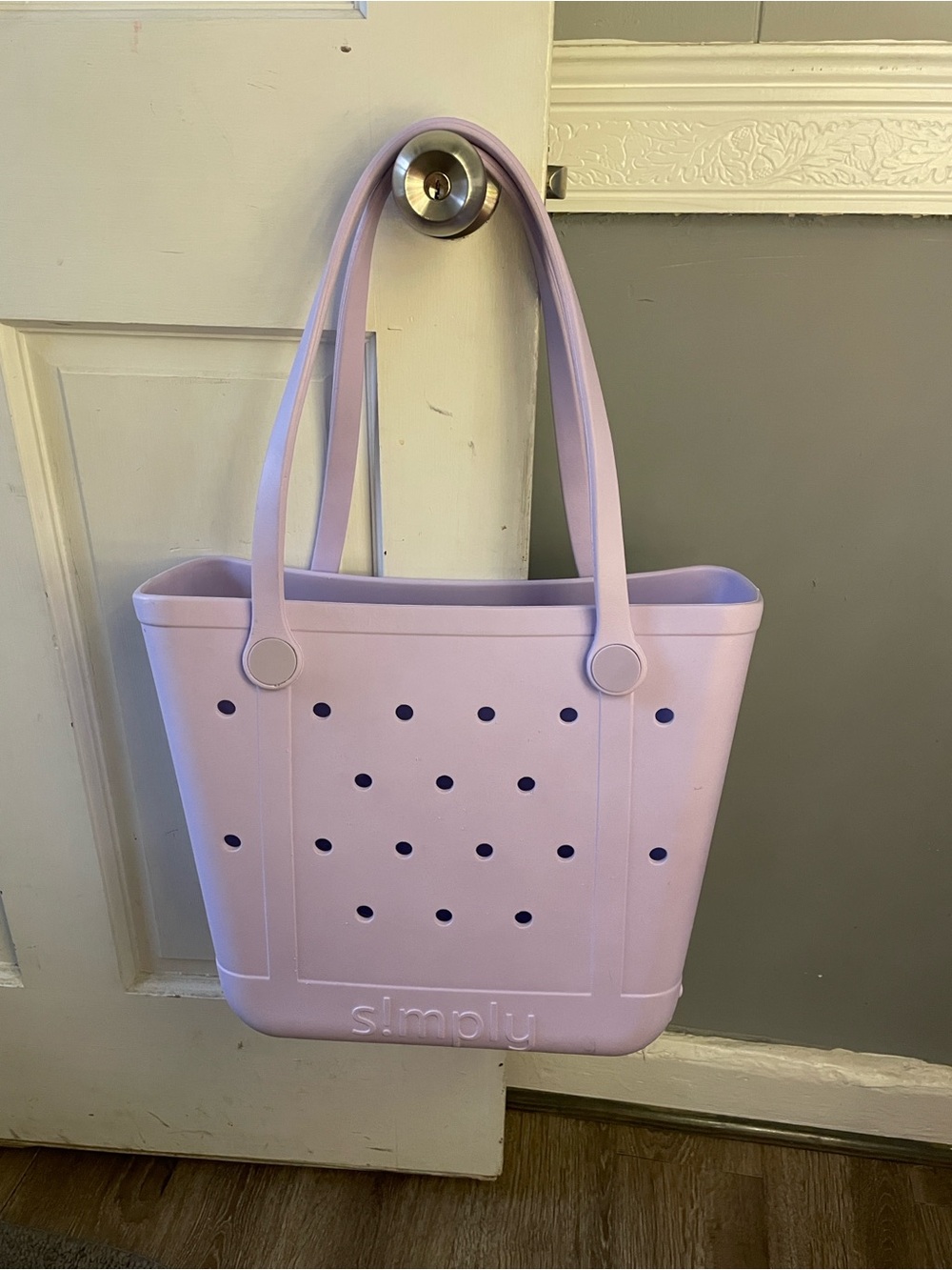 Simply Southern Lilac Tote Bag for Women